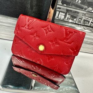 ❌SOLD❌Louis Vuitton Empreinte Red Key Pouch/Wallet